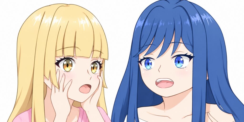 ミクとマリアニメ塗り
